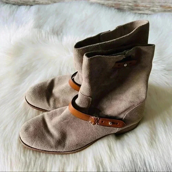 Coach Amy Suede Leather Boots Sz 7 - Picture 6 of 10